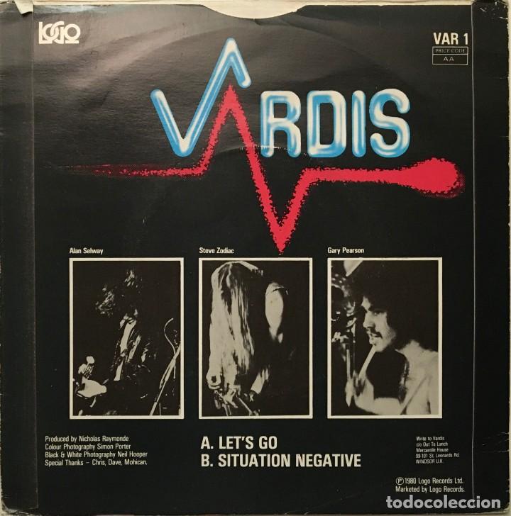 Discos de vinilo: Vardis ?&ndash; Lets Go - Situation Negative    UK 1980   LOGO - Foto 2