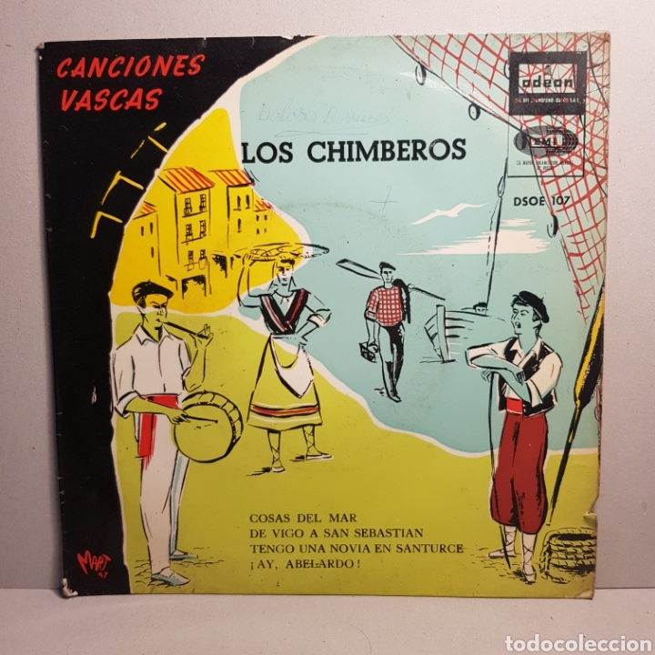 Discos de vinilo: CANCIONES VASCAS - LOS CHIMBEROS - SINGLE - Foto 5