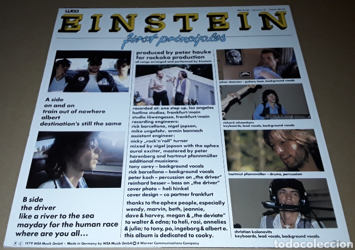 Discos de vinilo: LP - EINSTEIN - FIRST PRINCIPLES - MADE IN GERMANY - EINSTEIN - Foto 2