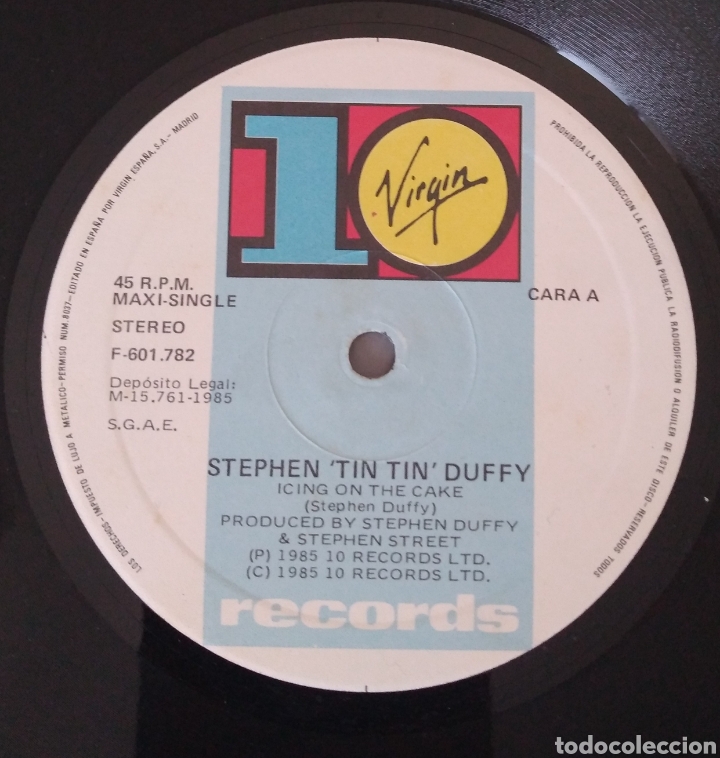 Discos de vinilo: Stephen Tin Tin Duffy - Icing on The cake - Foto 2