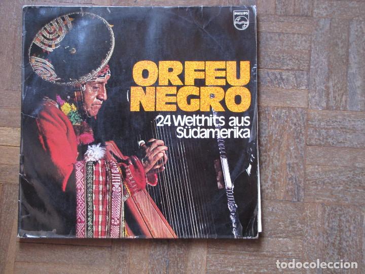 Disques de vinyle: Orfeu Negro. Recopilacion diferentes artistas de cl&aacute;sicos de Sudamerica. 2 LP. Philips, 6499 413.