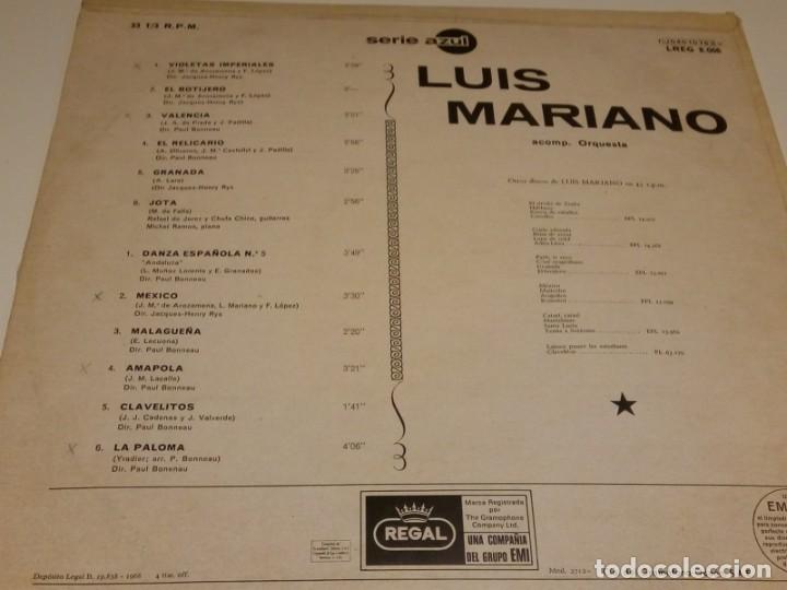 Discos de vinilo: LUIS MARIANO. - Foto 3