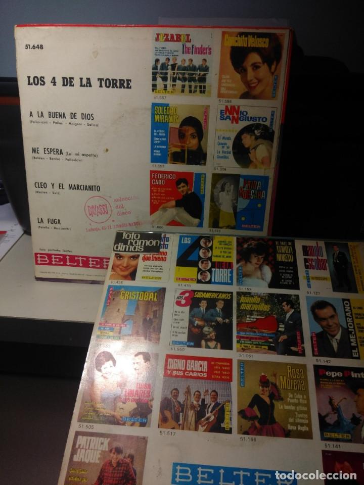 Discos de vinilo: 2 EPS DE LOS 4 DE LA TORRE : LA FUGA + MAS ALLA - Foto 2
