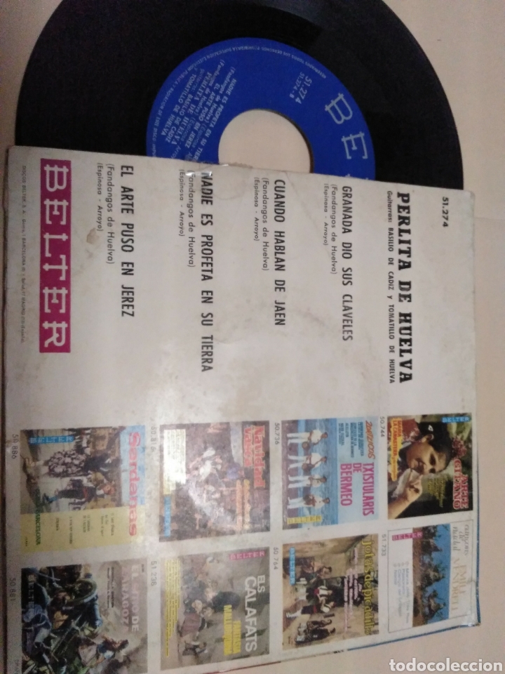 Discos de vinilo: Perlita de Huelva 1969 - Foto 2