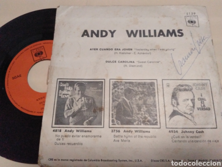 Discos de vinilo: Andy Williams 1970 - Foto 2