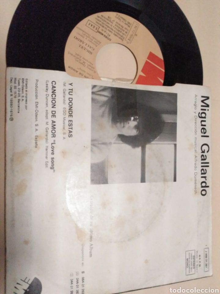 Discos de vinilo: Miguel Gallardo 1976 - Foto 2