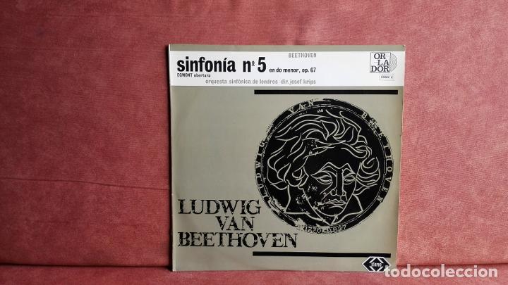 Discos de vinilo: LUDWING VAN BEETHOVEN: SINFONIA N&ordm;5 EN DO MENOR