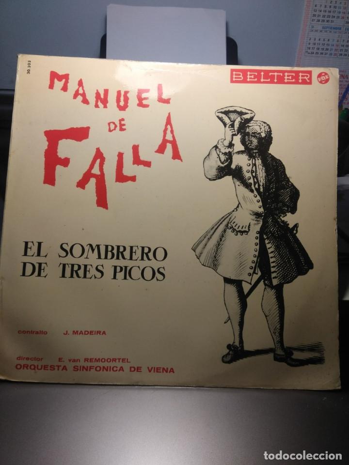 Discos de vinilo: LP MANUEL DE FALLA : EL SOMBRERO DE TRES PICOS - Foto 1