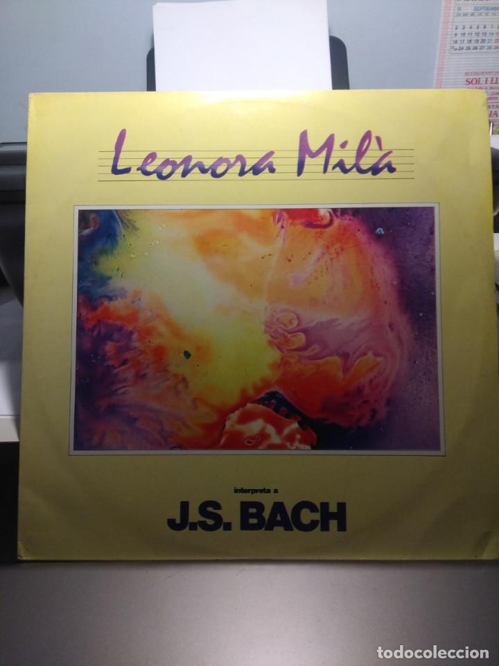 Discos de vinilo: LP LEONORA MIL&Agrave; : J.S.BACH - Foto 1
