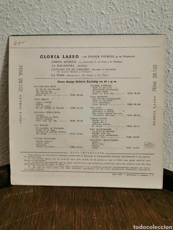 Discos de vinilo: Disco lp gloria lasso - Foto 2