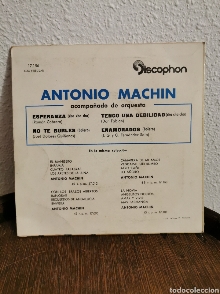 Discos de vinilo: Disco vinilo Antonio machin - Foto 2
