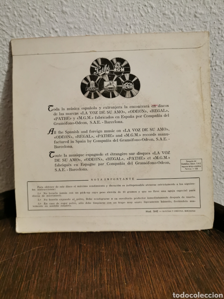 Discos de vinilo: Disco vinilo trio los panchos - Foto 2