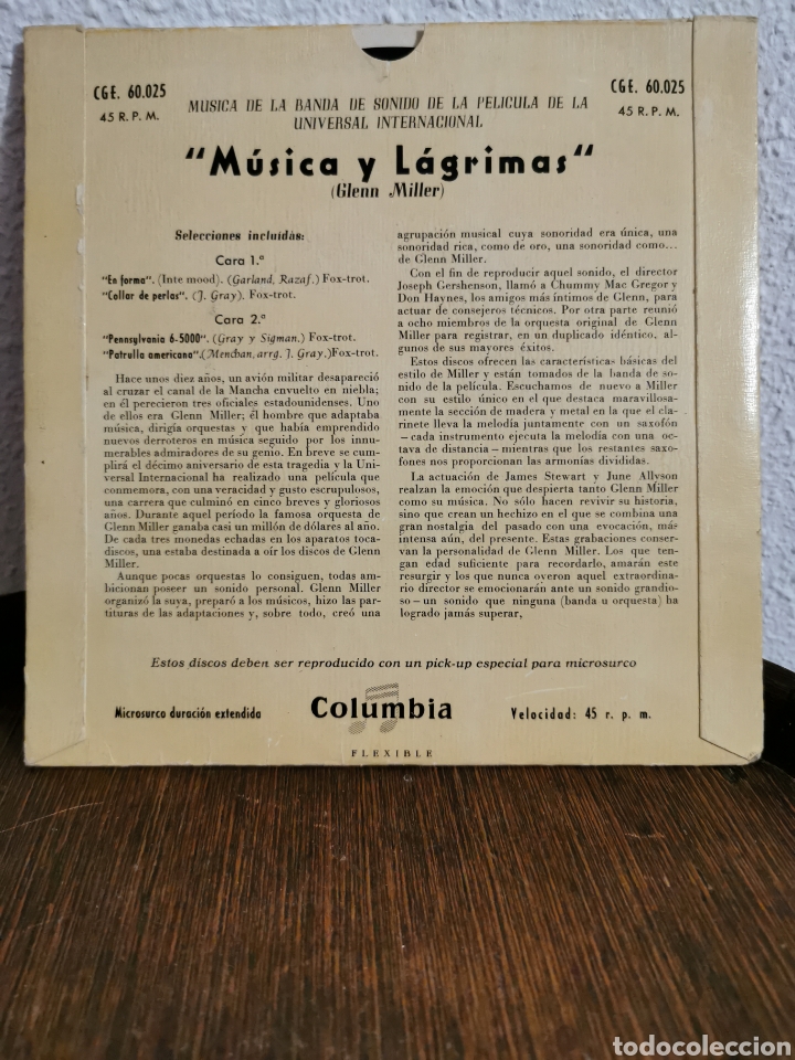 Discos de vinilo: Disco vinilo m&uacute;sica y l&aacute;grimas - Foto 2