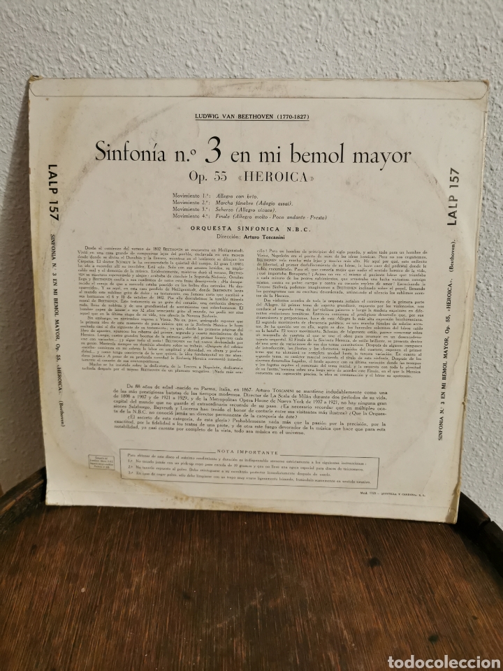 Discos de vinilo: Disco vinilo beethoven sinfon&iacute;a n3 - Foto 2