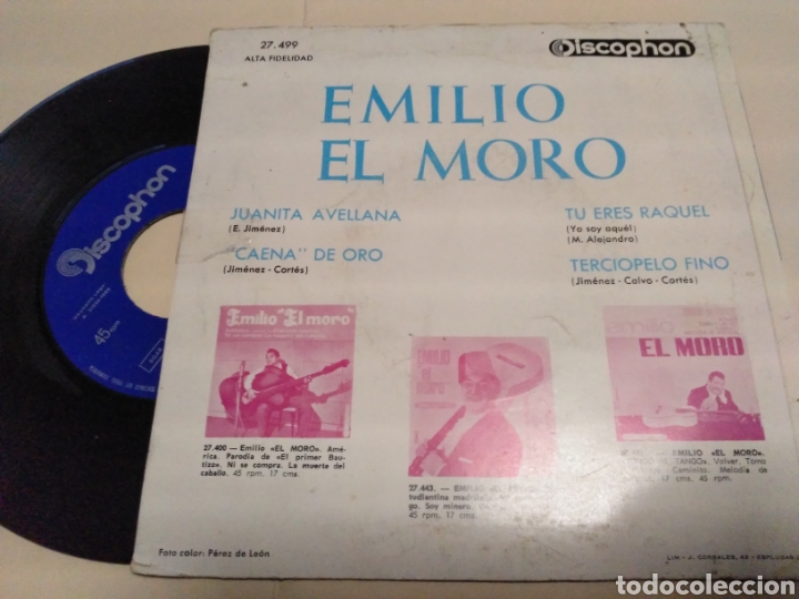 Discos de vinilo: Emilio el moro - Foto 2