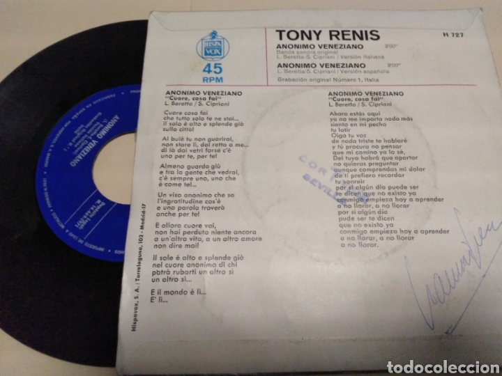Discos de vinilo: Tony renis - Foto 2