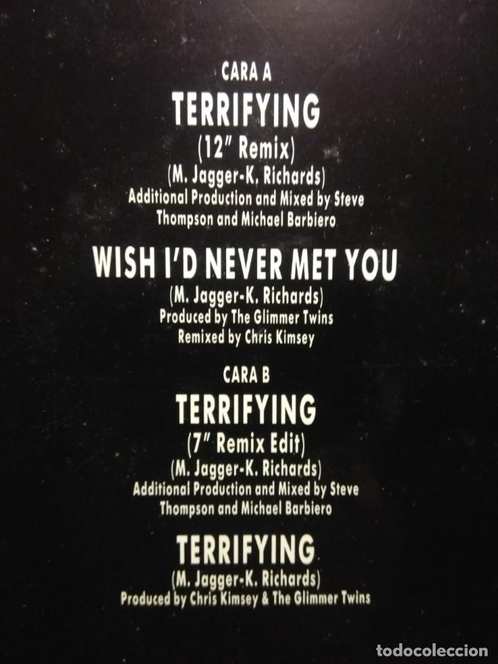 Discos de vinilo: MAXI ROLLING STONES : TERRIFYING ( 4 TEMAS, EDICION ESPA&Ntilde;A ) - Foto 3