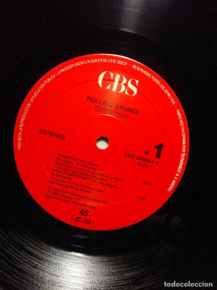 Discos de vinilo: MAXI ROLLING STONES : TERRIFYING ( 4 TEMAS, EDICION ESPA&Ntilde;A ) - Foto 4