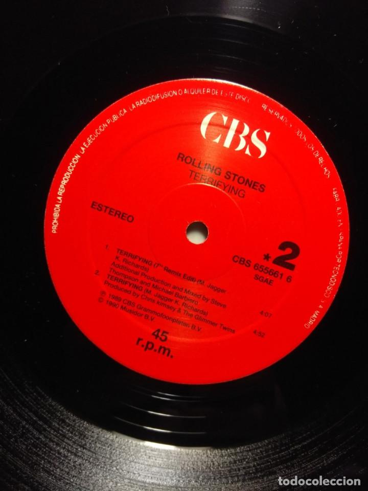 Discos de vinilo: MAXI ROLLING STONES : TERRIFYING ( 4 TEMAS, EDICION ESPA&Ntilde;A ) - Foto 5