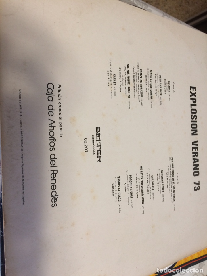 Discos de vinilo: Explosi&oacute;n verano 73 - Foto 2