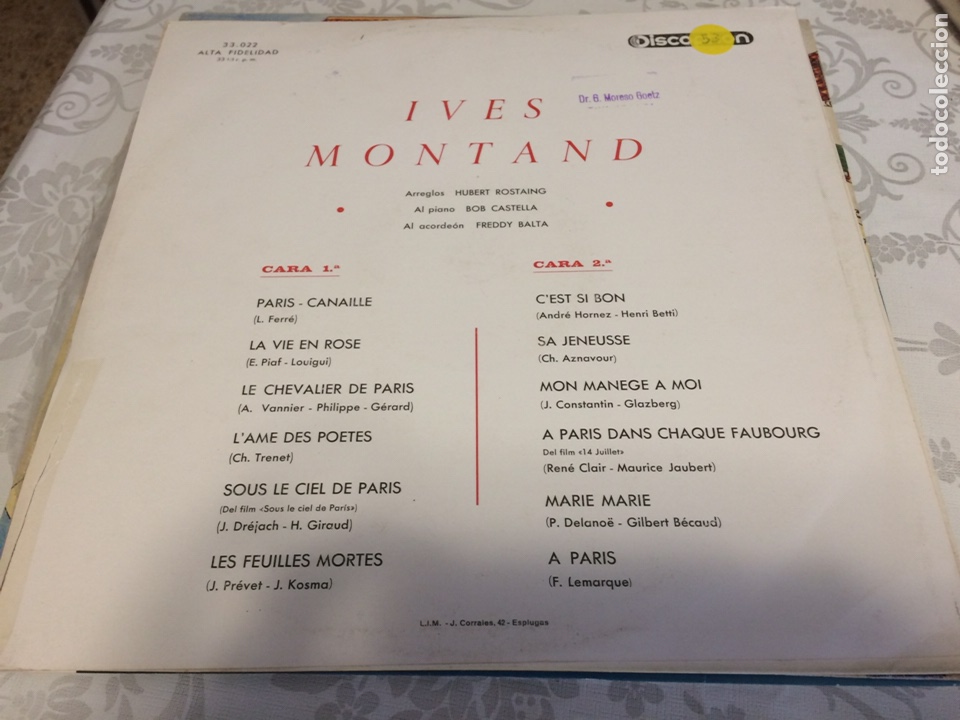 Discos de vinilo: Ives Montand - Foto 2