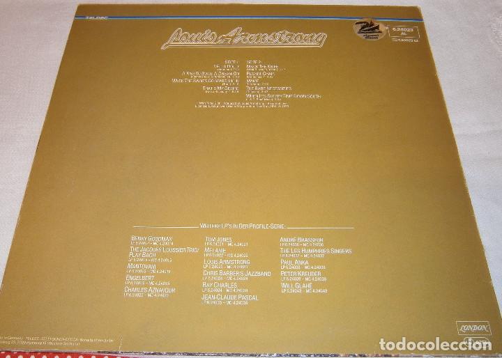 Discos de vinilo: LP Louis Armstrong London - Foto 2