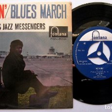 Discos de vinilo: ART BLAKEY'S JAZZ MESSENGERS - MOANIN' / BLUES MARCH - SINGLE FONTANA 1960 JAPAN BPY. Lote 190028216