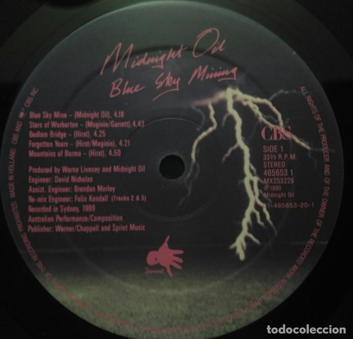Discos de vinilo: Midnight Oil &ndash; Blue Sky Mining HOLANDA 1990 CBS - Foto 4