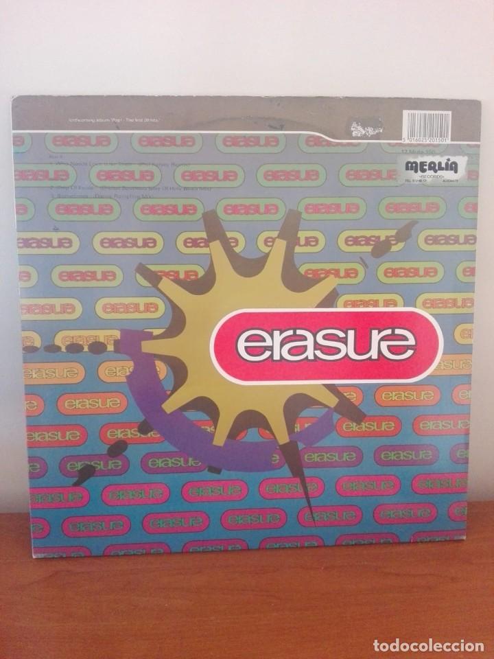 Discos de vinilo: ERASURE - WHO NEEDS LOVE ( LIKE THAT ) MAXI 1990 - Foto 2