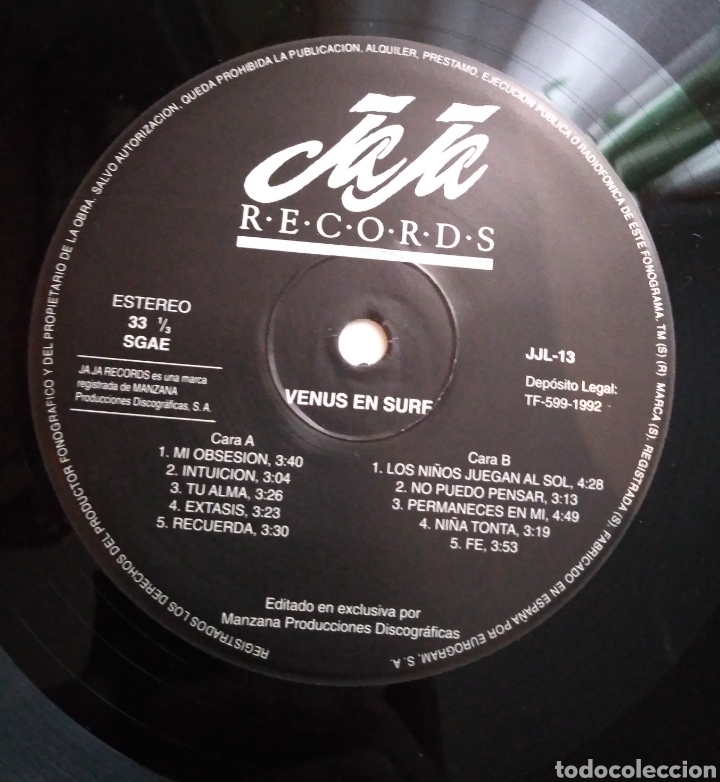 Discos de vinilo: Venus en surf - Mi obsesi&oacute;n. SOLO DISCO Y ENCARTE - Foto 1