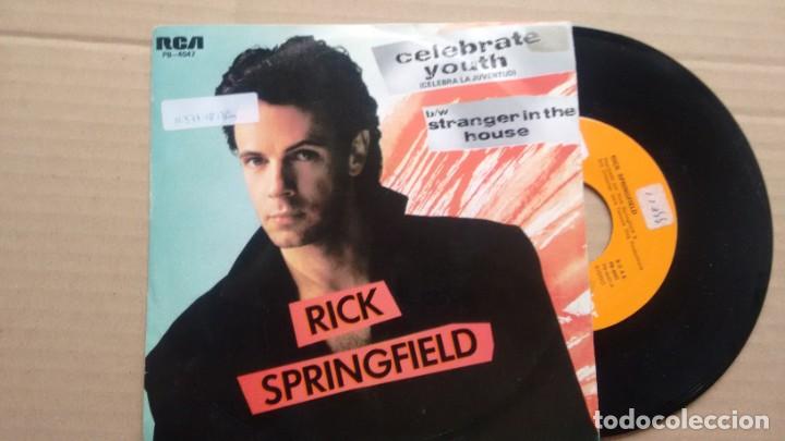 Discos de vinilo: SINGLE ( VINILO)  DE   RICK SPRINGFIELD A&Ntilde;OS 80 - Foto 1