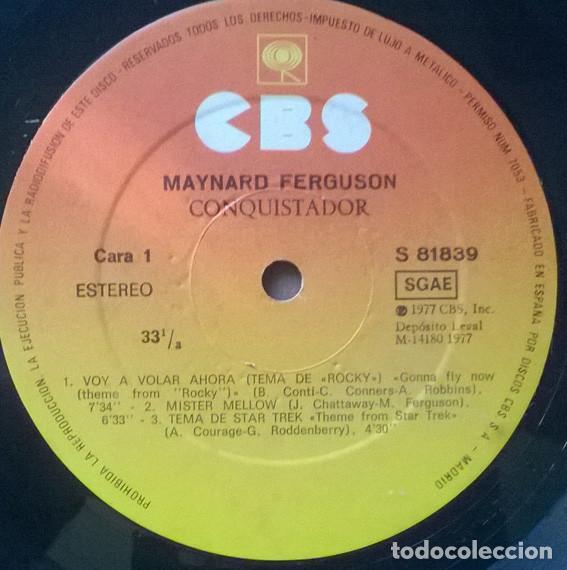 Discos de vinilo: Maynard Ferguson.. Coquistador. CBS, Spain 1977 LP - Foto 3