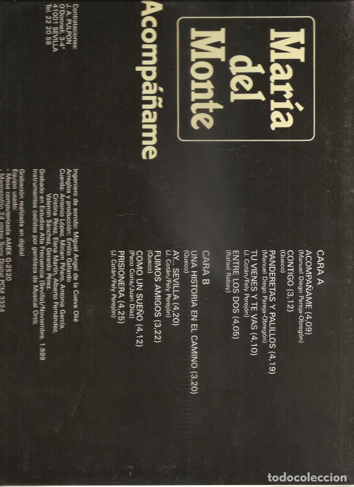 Discos de vinilo: 795. MARIA DEL MONTE. ACOMPA&Ntilde;AME - Foto 2