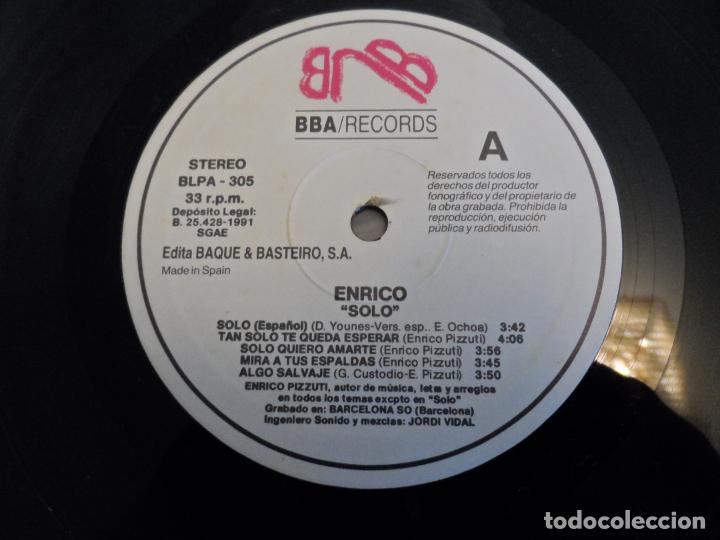 Discos de vinilo: ENRICO PIZZUTI - SOLO... - Foto 3