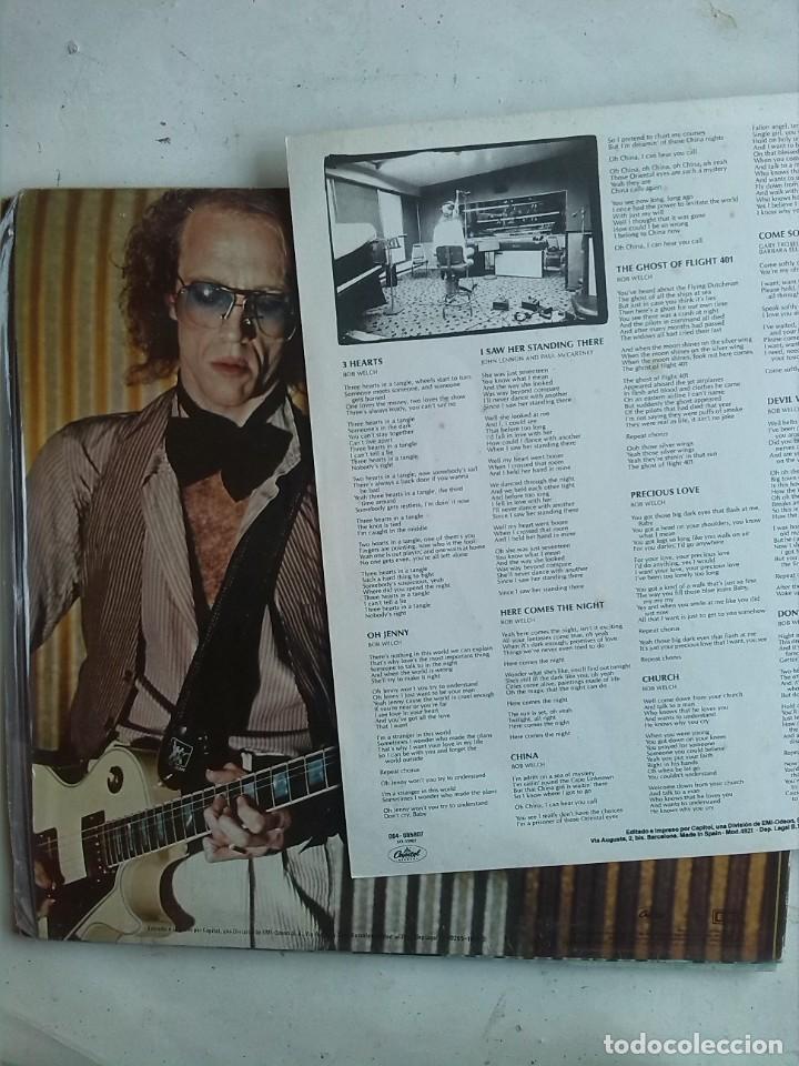 Discos de vinilo: BOB WELCH - THREE HEARTS - Foto 2