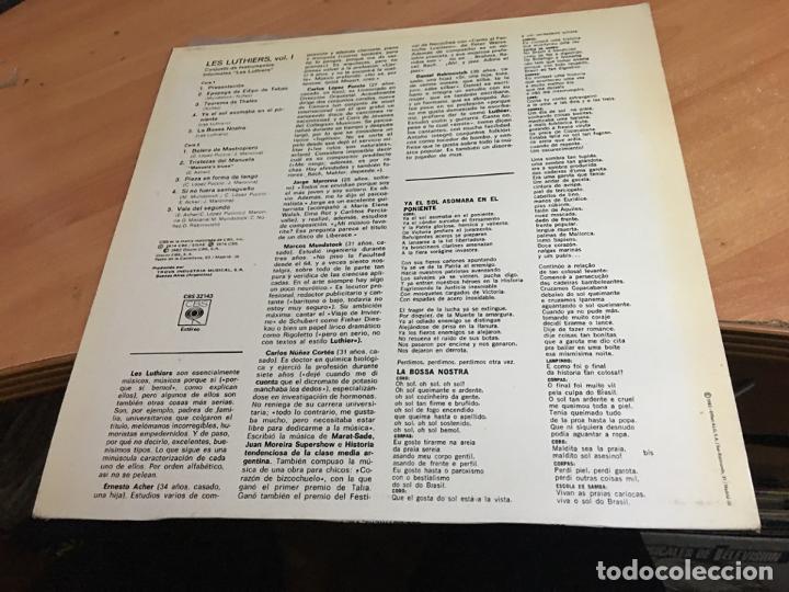 Discos de vinilo: LES LUTHIERS LP ESPA&Ntilde;A 1974 (B-9) - Foto 4