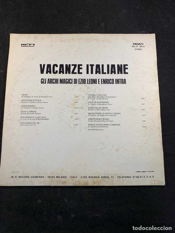 Discos de vinilo: VACANZE ITALIANE - Foto 2
