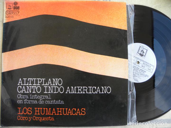 Discos de vinilo: LOS HUMAHUACAS -ALTIPLANO CANTO INDO AMERICANO -LP 1973