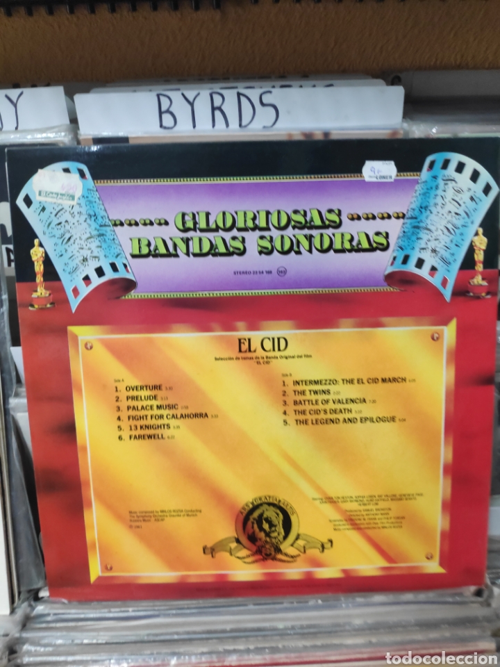 Discos de vinilo: gloriosas bandas sonoras el Cid - Foto 2