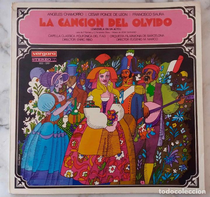 Discos de vinil: LA CANCI&Oacute;N DEL OLVIDO. A CHAMORRO, C PONCE DE LE&Oacute;N, F SAURA, EUGENIO M MARCO. LP CON PORTADA DOBLE