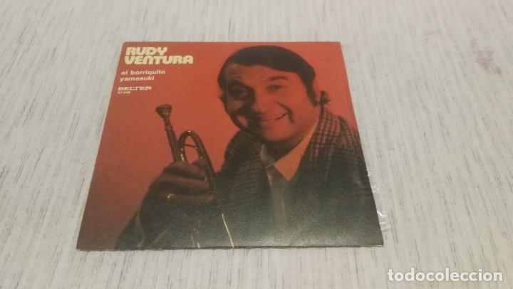 Disques de vinyle: Rudy Ventura_El Borriquito_Yamasuki_Belter_Vinilo Single 7'' 1971 COMO NUEVO!!!