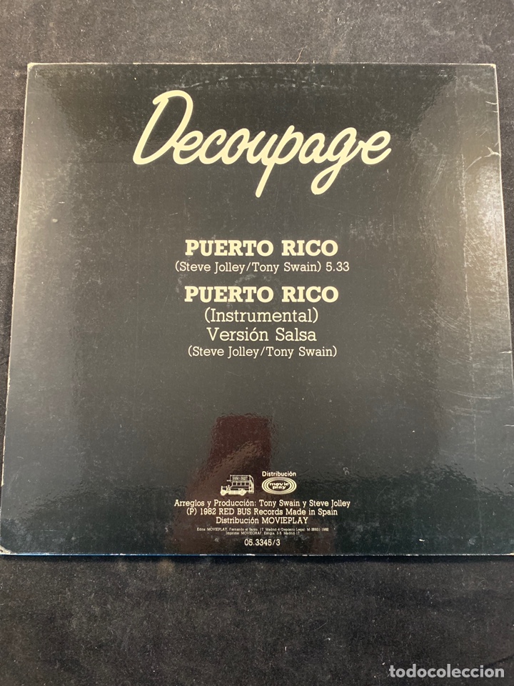 Discos de vinilo: DECOUPAGE PUERTO RICO - Foto 2