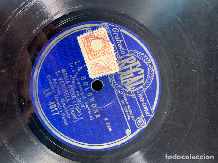 Discos de vinilo: GRABADO REGAL - LA DOLOROSA - Foto 2