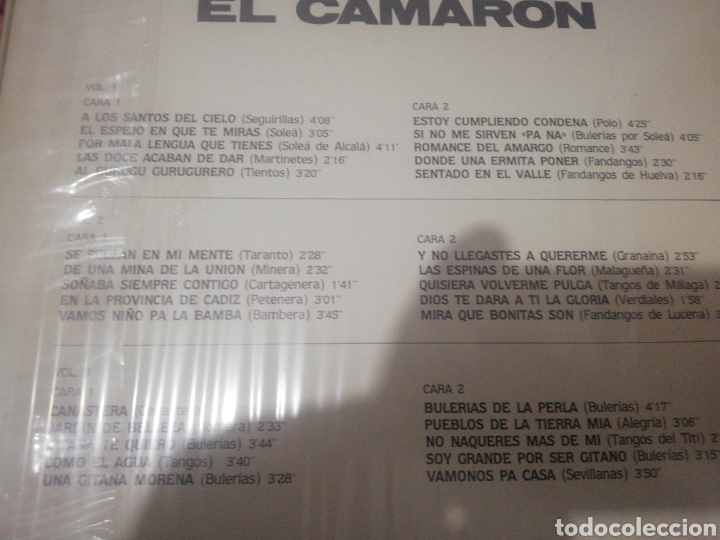 Discos de vinilo: Quejio... El Camaron. 3 lp. - Foto 2