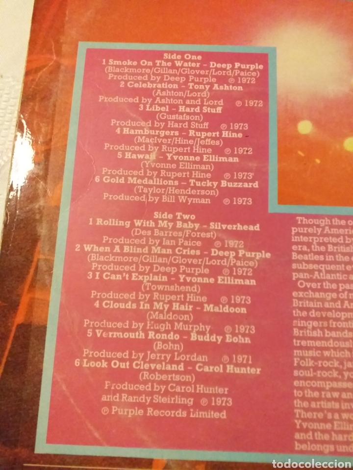 Discos de vinilo: DEEP PURPLE ROCK REFLECTIONS - Foto 3