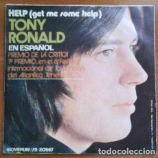 Discos de vinilo: SINGLE : TONY RONALD / HELP. Lote 190643976