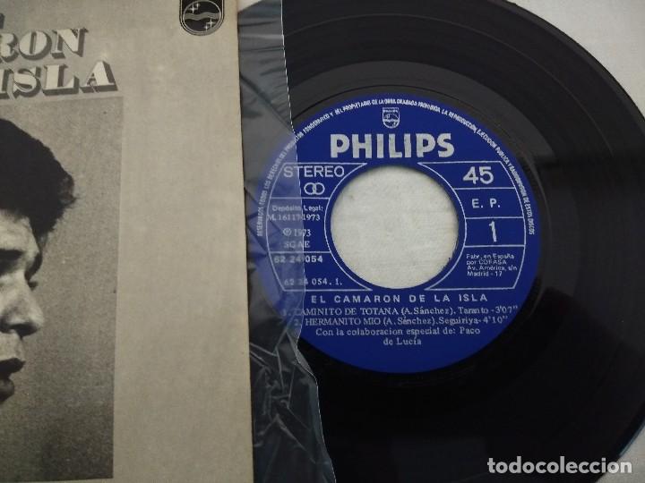 Discos de vinilo: SINGLE/EL CAMARON DE LA ISLA/PACO DE LUCIA. - Foto 2