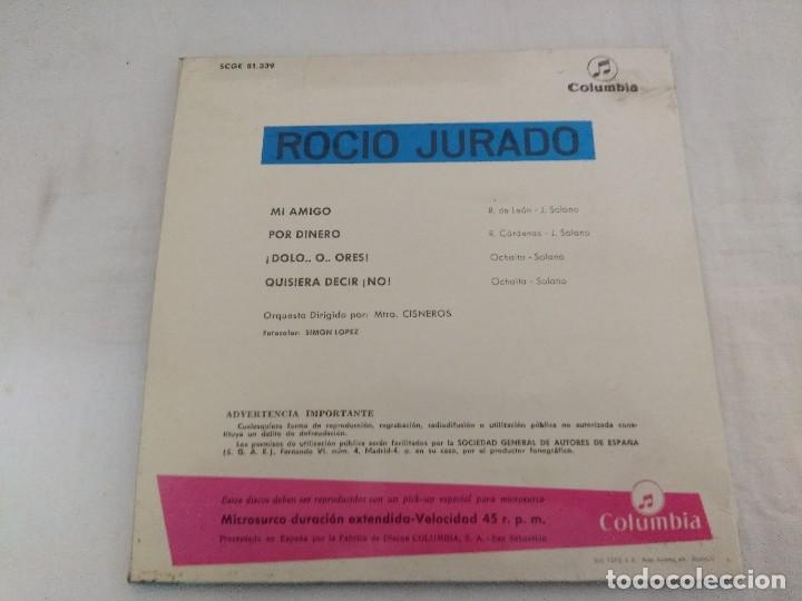 Discos de vinilo: SINGLE/ROCIO JURADO/MI AMIGO. - Foto 3