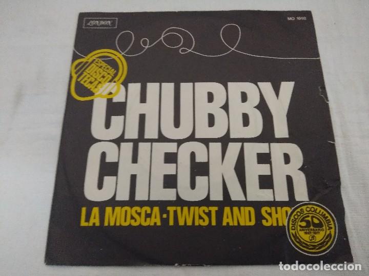 Discos de vinilo: SINGLE/CHUBBY CHEKER/LA MOSCA/PROMOCIONAL. - Foto 1
