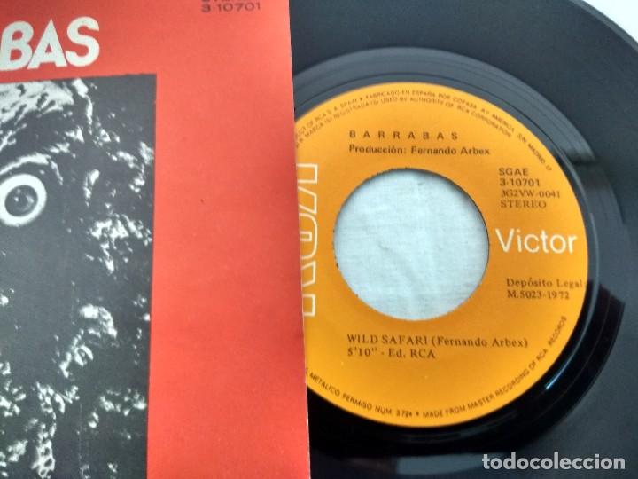 Discos de vinilo: SINGLE/BARRABAS/WILD SAFARI. - Foto 2